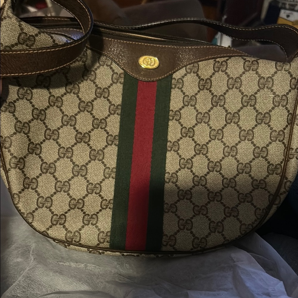 Gucci Brown and Green Women's Bag